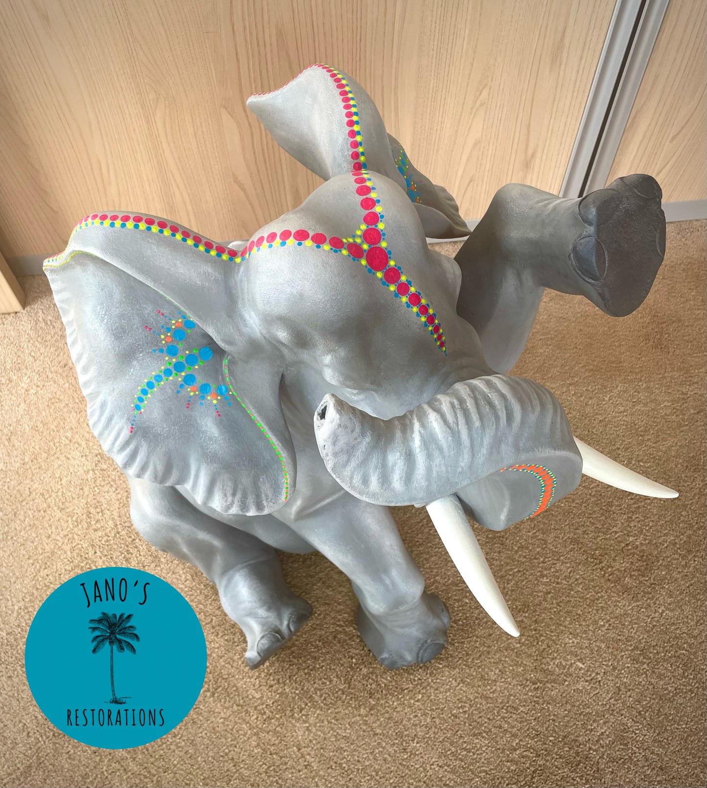 Hand Painted Elephant