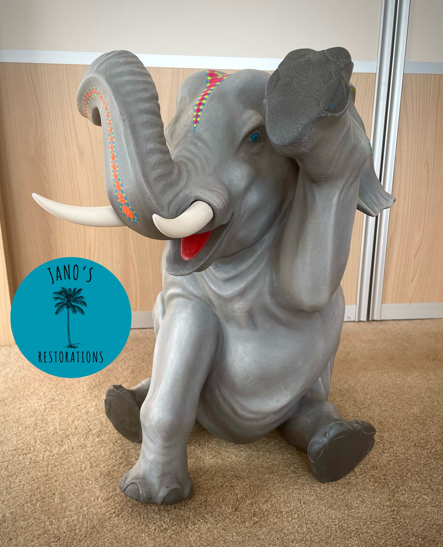 Hand Painted Elephant