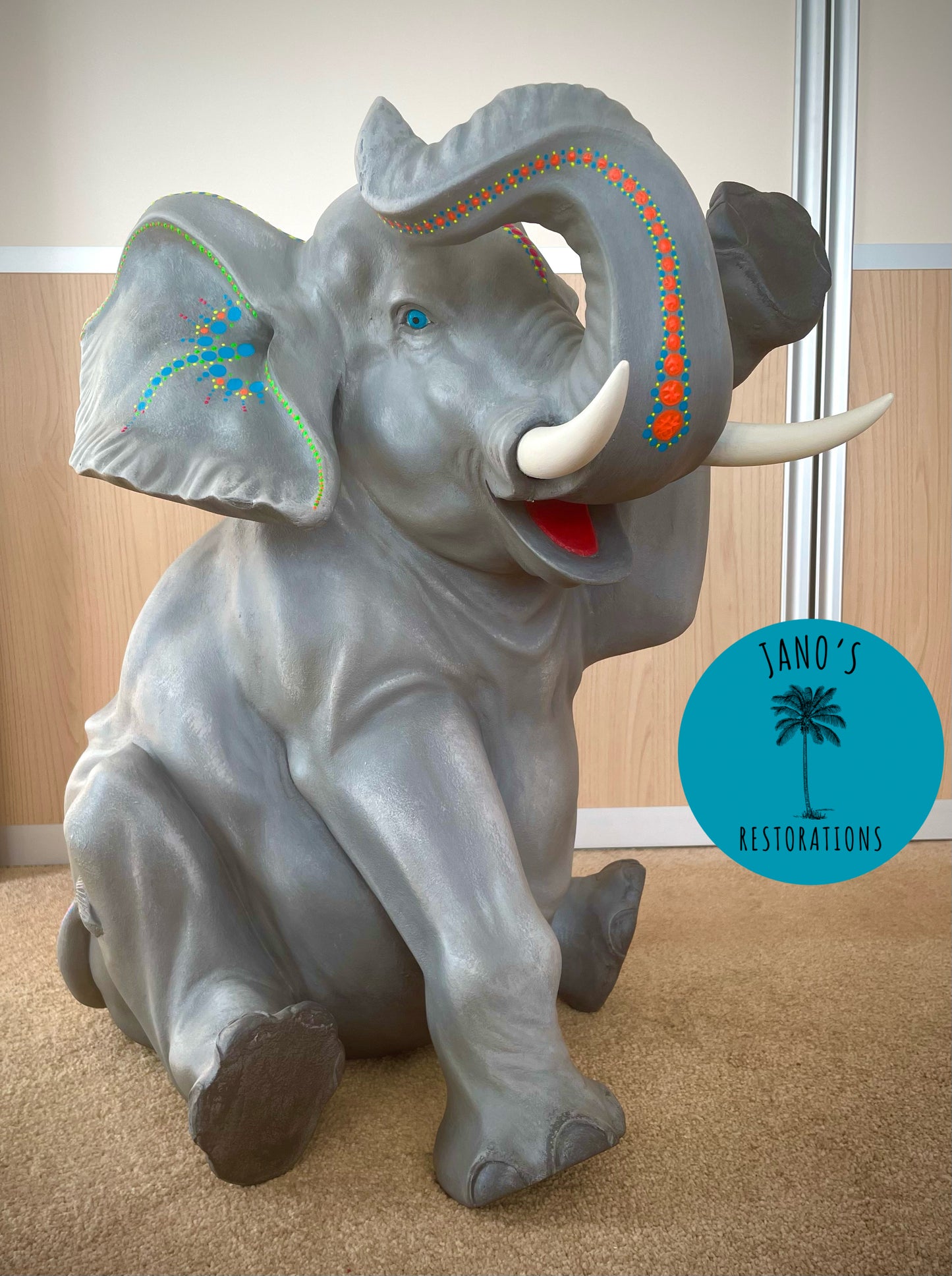 Hand Painted Elephant
